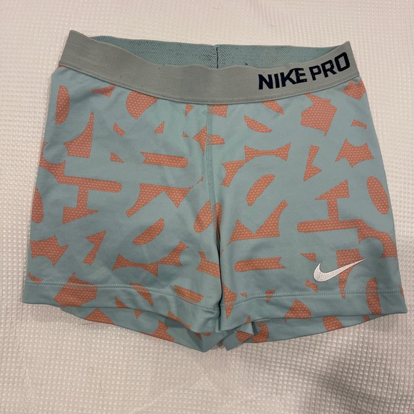 Nike Pants - Nike | Teal and Orange Nike Pros | AU M